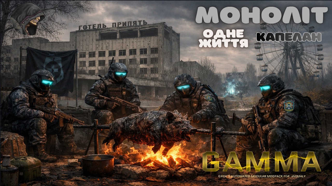 🌕Моноліт🌕Капелан🌕Stalker GAMMA 0.9.4 + RE:DONE💔Одне Життя💔🌕1🌕