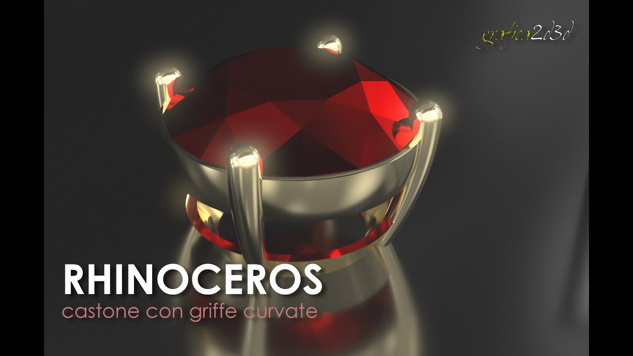 rhino jewerly castone a griffe curve