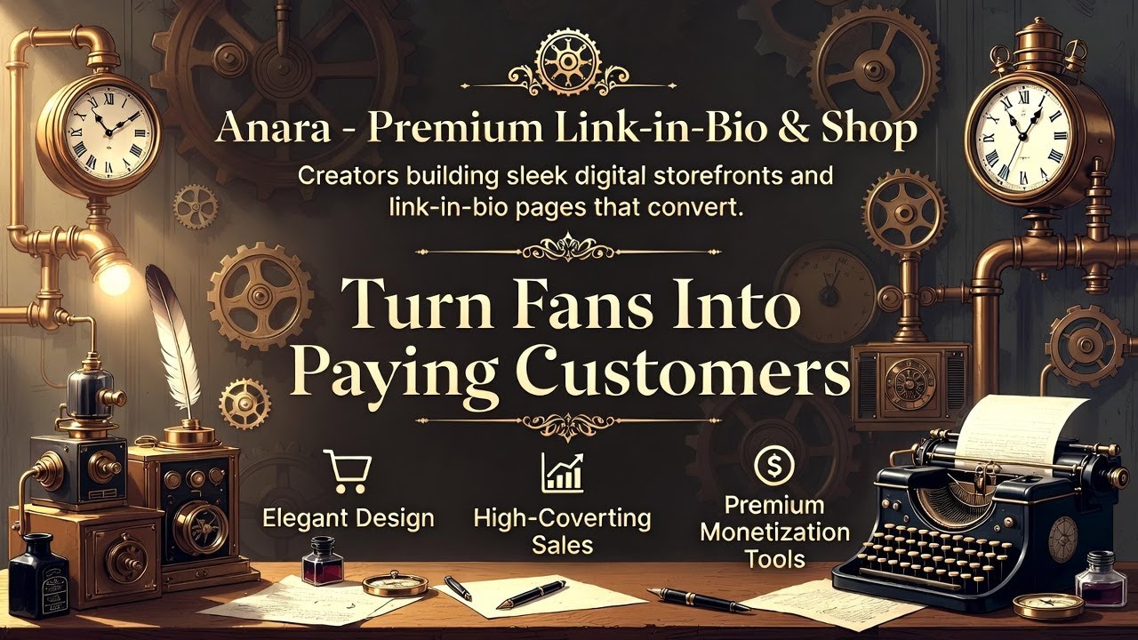 Anara: The Elegant Digital Storefront for Creators Monetizing in 2026