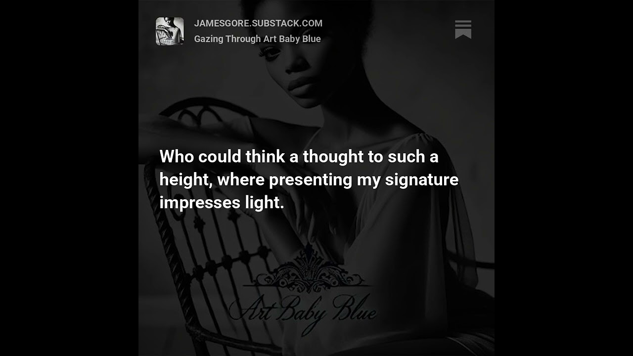 Gazing Through the Eyes of Art Baby Blue (Better Voice Version)