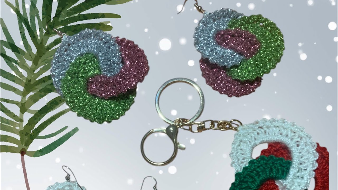 Boucles d’oreilles ou porte-clé , idée cadeau facile à faire