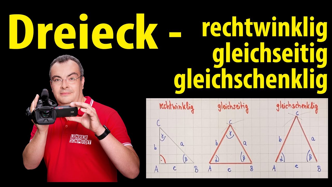 Dreieck - rechtwinklig - gleichseitig - gleichschenklig | Lehrerschmidt