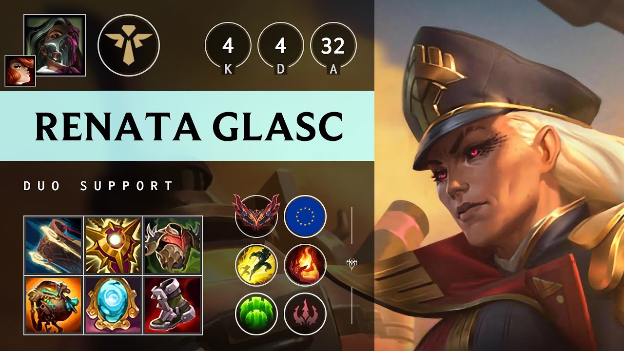 Renata Glasc Support vs Rell: Vision Controller - EUW Grandmaster Patch 14.16