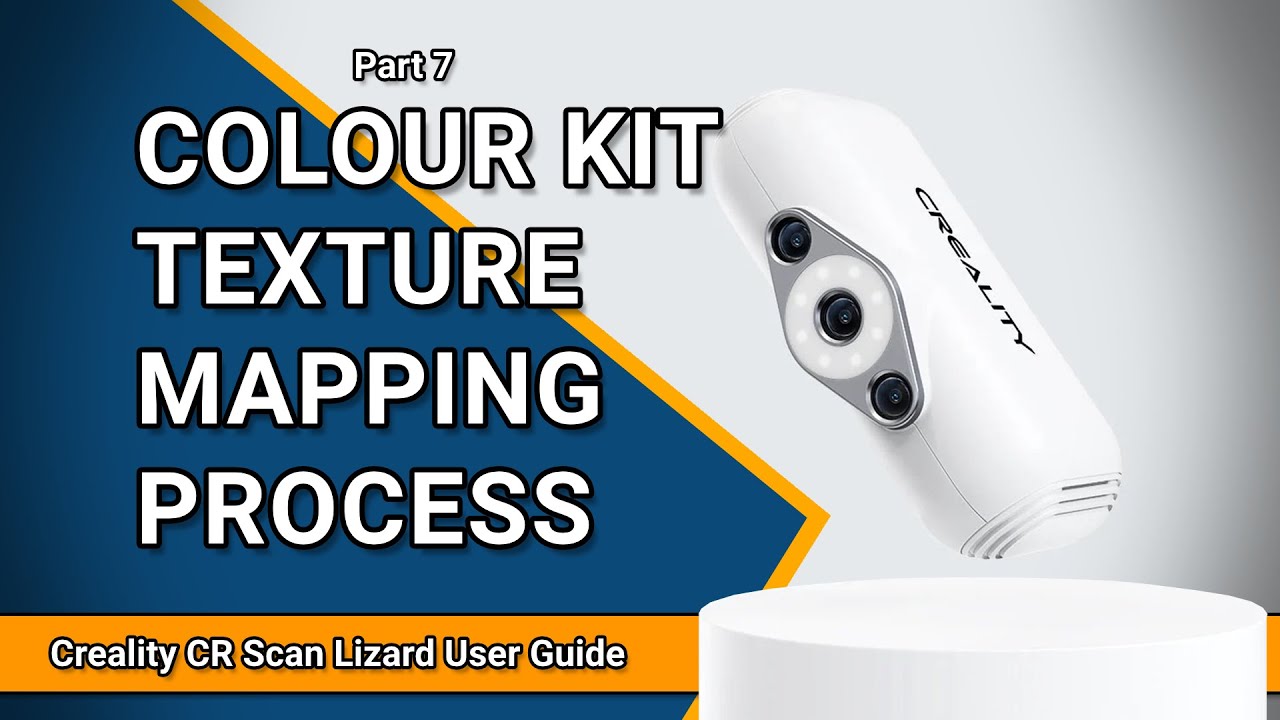 Процесс текстурирования набора Color Kit | Руководство пользователя Creality CR Scan Lizard