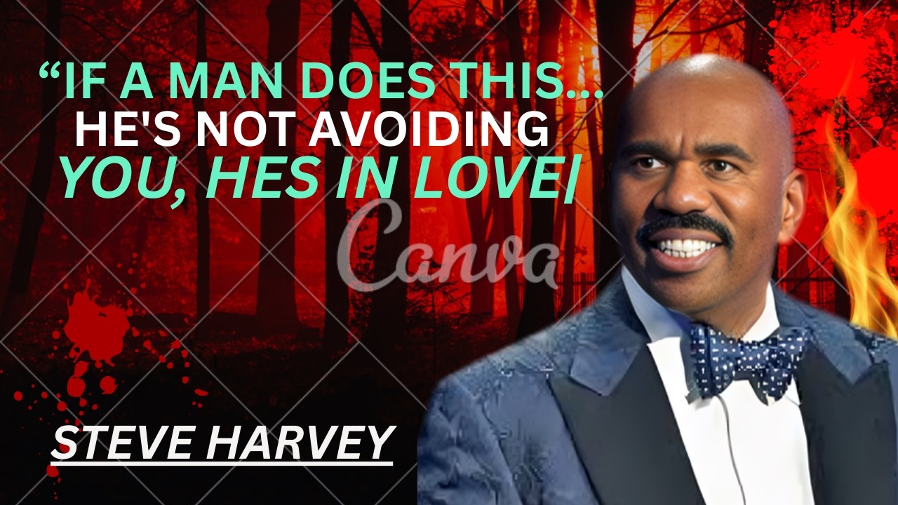 IF A MAN DOES THIS... HE'S NOT AVOIDING YOU, HES IN LOVE| Steve Harvey Motivation