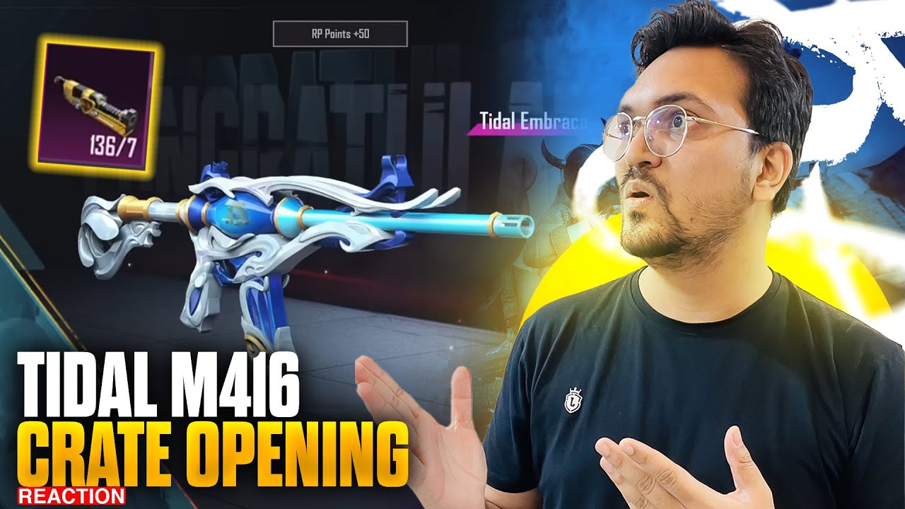 M416 MAX TIDAL CRATE OPENING REACTION🔥  | BGMI / PUBG MOBILE