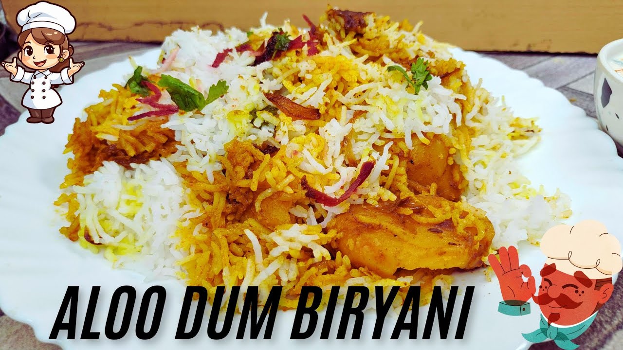 Tasty Aloo Dum Biryani | Home Made