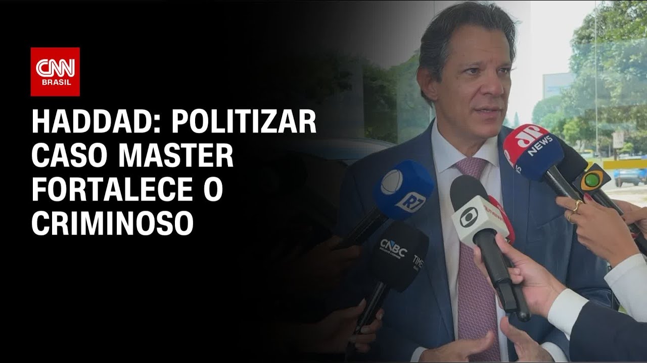 Politizar caso Master fortalece o criminoso, diz Haddad | LIVE CNN