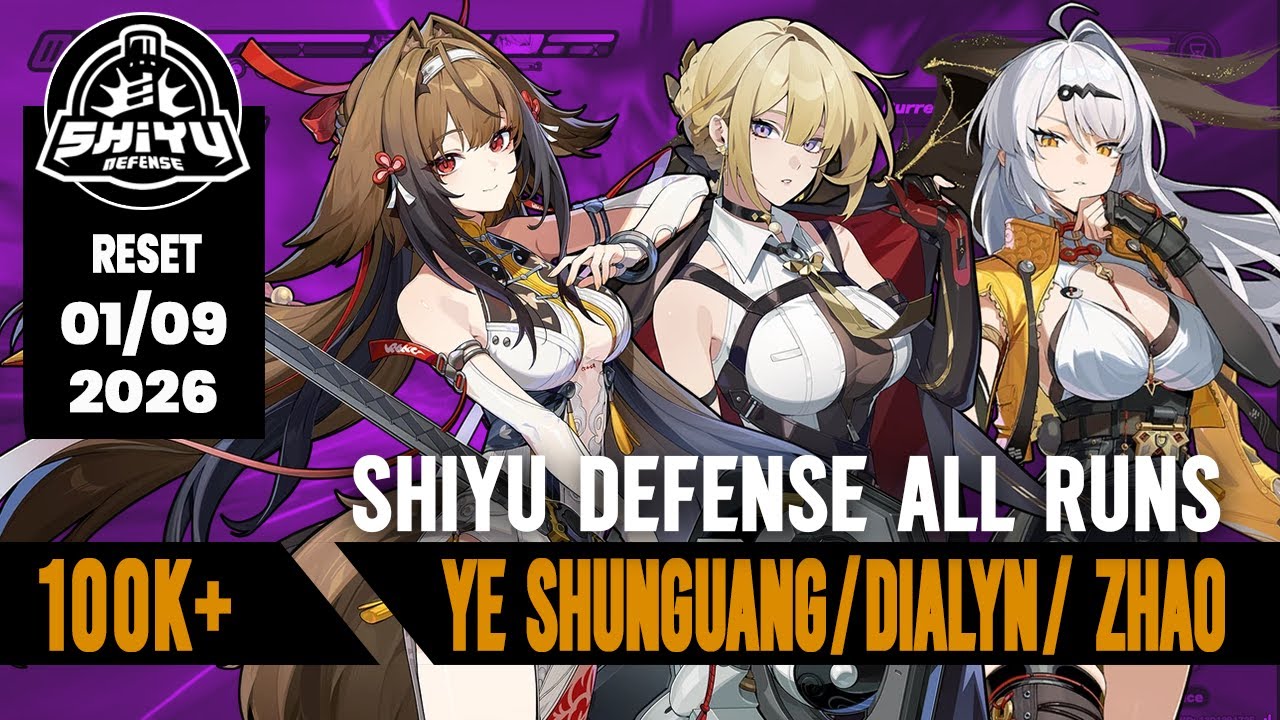 01/09/2026 Shiyu Reset All Runs S+. All M0 (Except Astra M1) 43k/42k/36k
