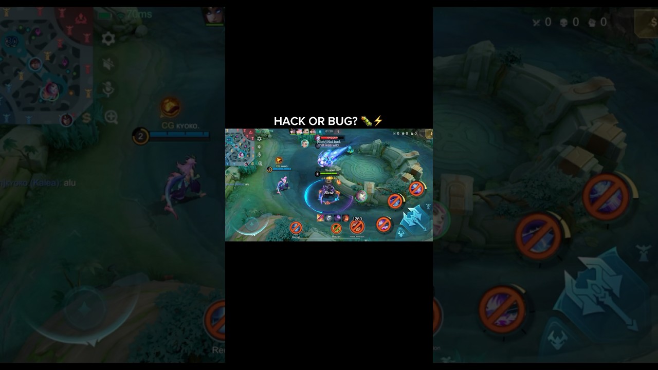 Hack or bug? #mobalegends5v5 #moba5v5English #moba5v5pippin  #shorts #sinchou #chou