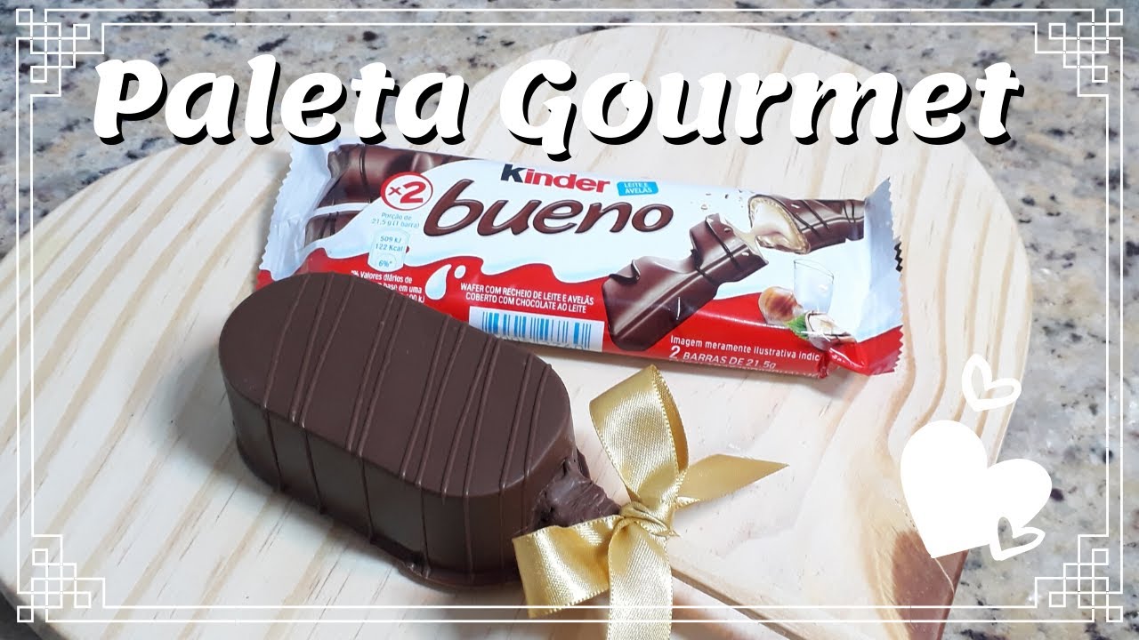 Paleta Gourmet de Kinder Bueno – O Famoso Popsicle!
