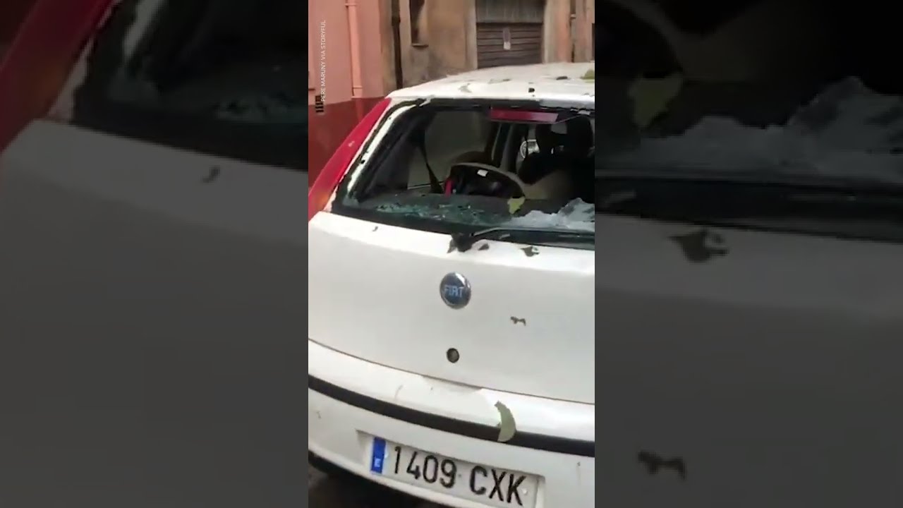 Massive hailstorm kills toddler, injures dozens of others in Spain | USA TODAY #Shorts
