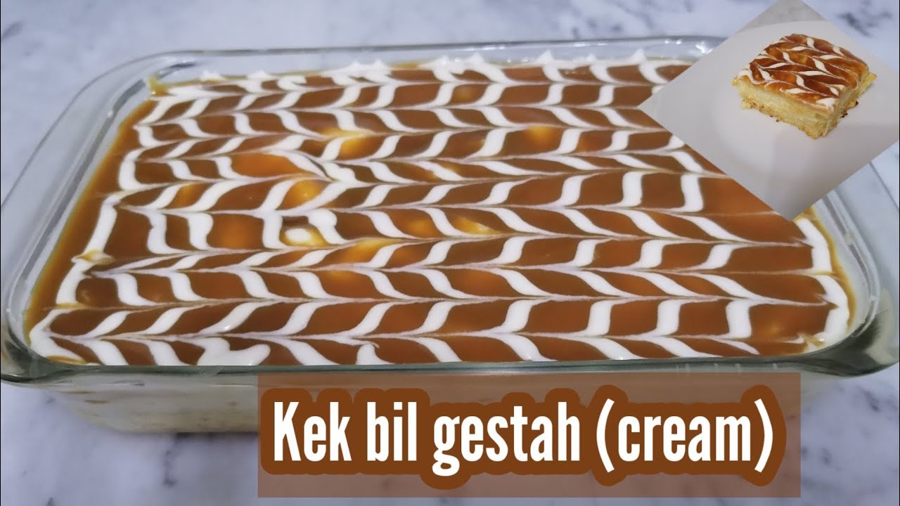 Kek bil gestah(cream) Dngan saos caramel(toffe)