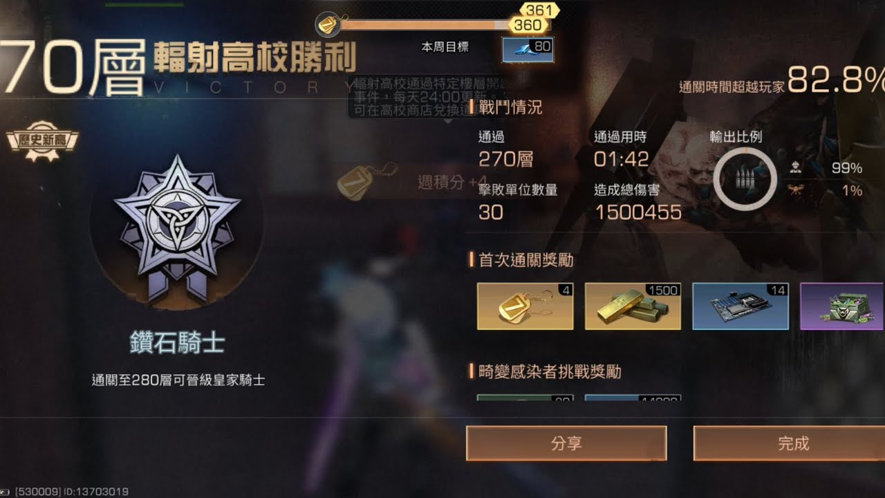 ［明日之後 輻射高校］251~270層