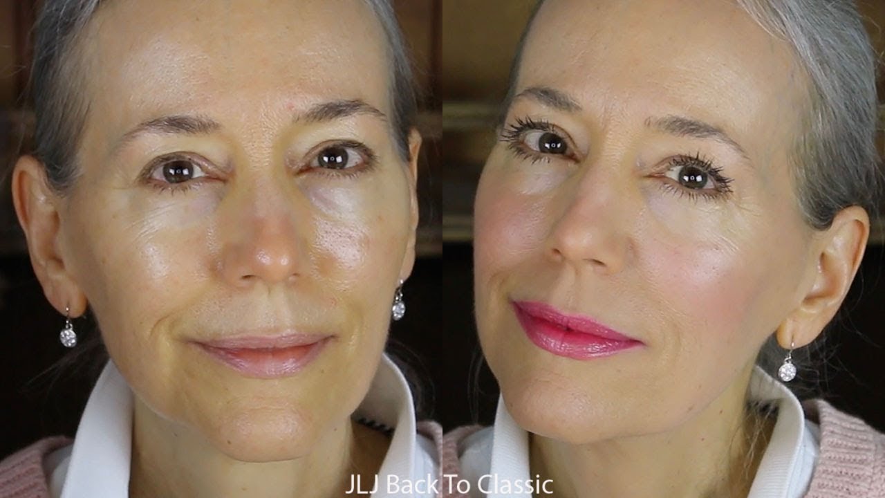 GRWM/Makeup Over 50: How I Use Powder Foundation on My Dry Mature Skin / Clean Beauty Over 40, 50