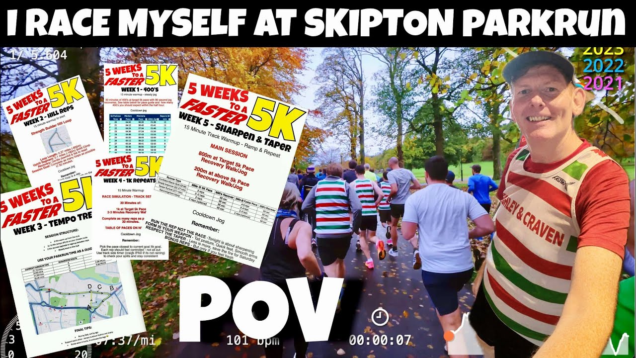 I Race Myself at Skipton Parkrun - CAN I WIN? - Full Course POV