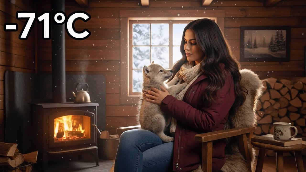 A Young Woman Saved a Freezing Wolf Cub from Siberia’s Deadly Cold ❄️🐺