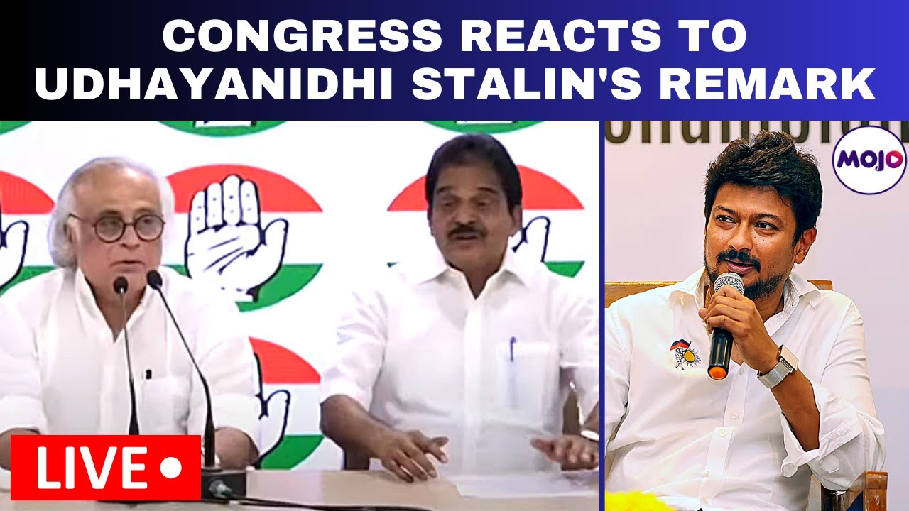LIVE | Congress Reacts To DMK leader Udhayanidhi Stalin's 'Sanatana dharma' remark