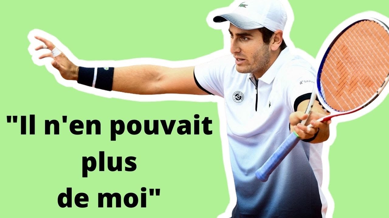 J’ai cassé 5 raquettes en 2 matchs - Benchetrit
