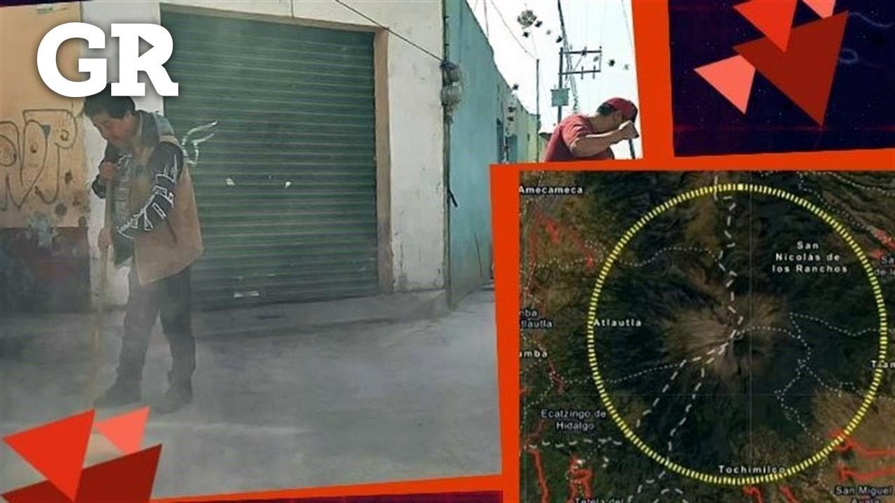 Reclamos y ceniza al lado del Popocatépetl