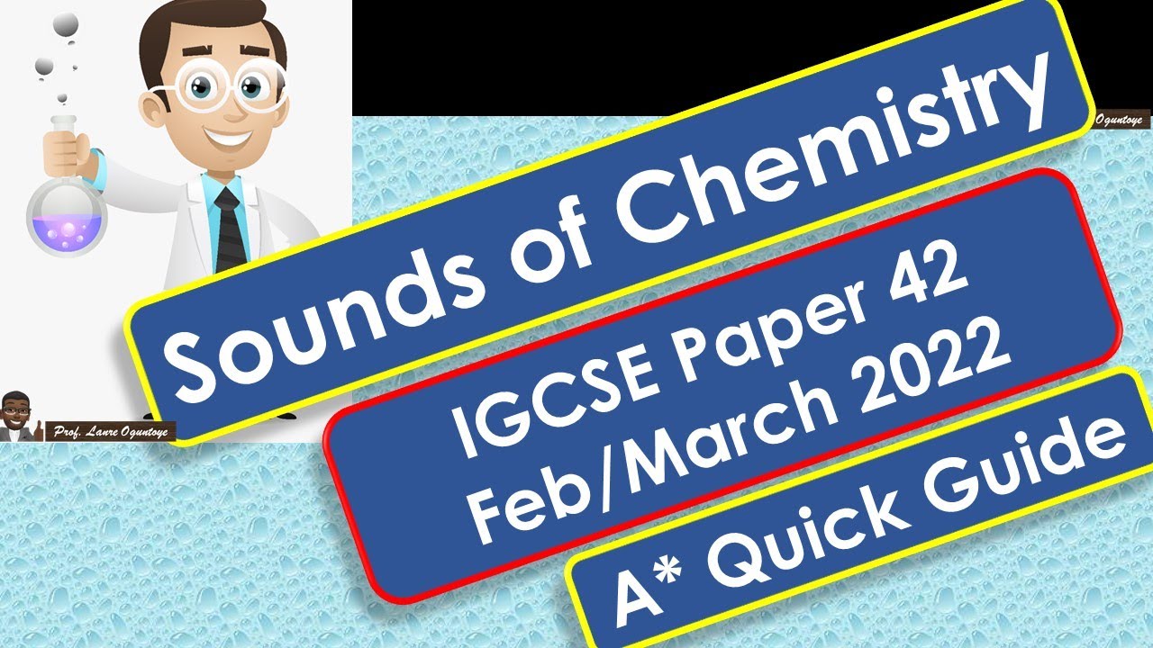 IGCSE CHEMISTRY 0620 PAPER 42 FEB/MAR SOLUTION QUICK REVIEW