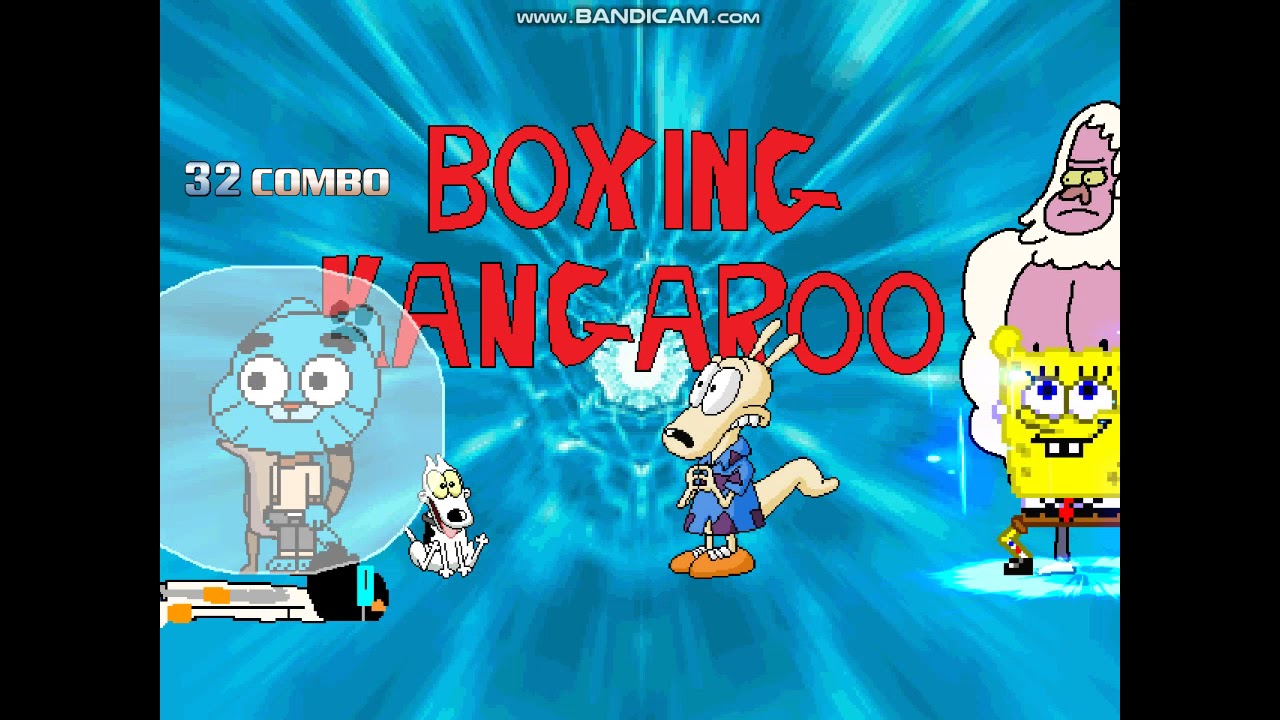 mugen-SpongeBob, Gumball, Rocko & Rigby Vs Daryl Crygor