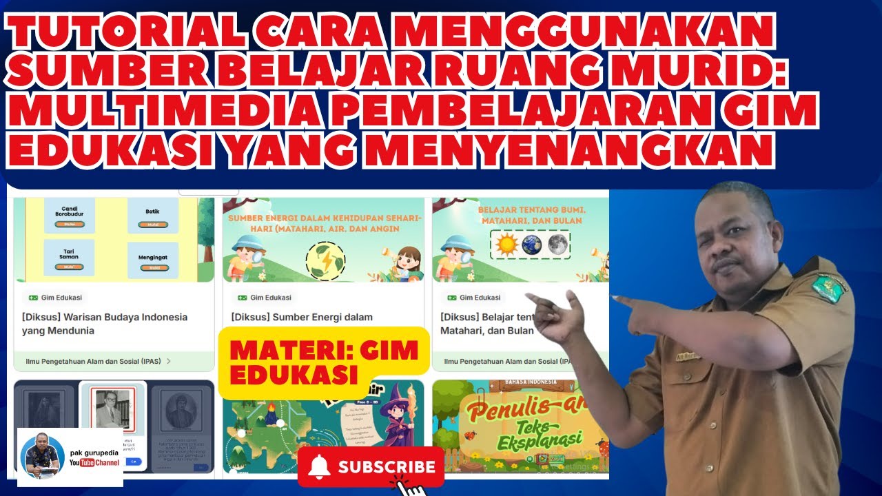 TUTORIAL CARA MENGGUNAKAN SUMBER BELAJAR RUANG MURID MULTIMEDIA PEMBELAJARAN GIM EDUKASI