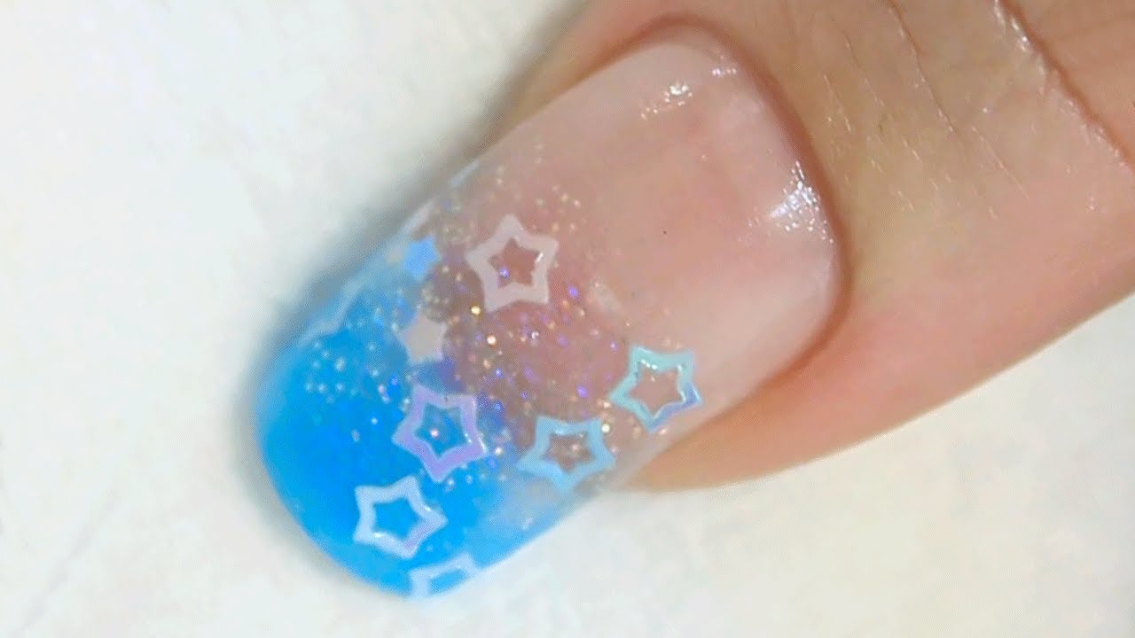 Nail Art Spangles Encased into an Acrylic Nail Tutorial Video by Naio Nails