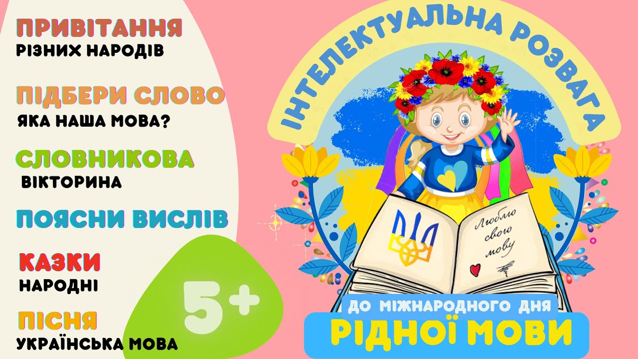 Інтелектуальна розвага до Дня рідної мови. Привітання народів Словникові ігри. Вирази. Народні казки
