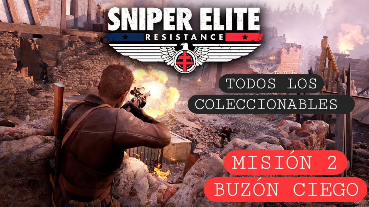 SNIPER ÉLITE RESISTANCE PS5 ( MISIÓN 2, BUZÓN CIEGO) TODOS LOS COLECCIONABLES