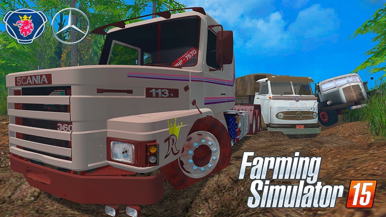 Caminhões Antigos no Atoleiro - Farming Simulator 2015