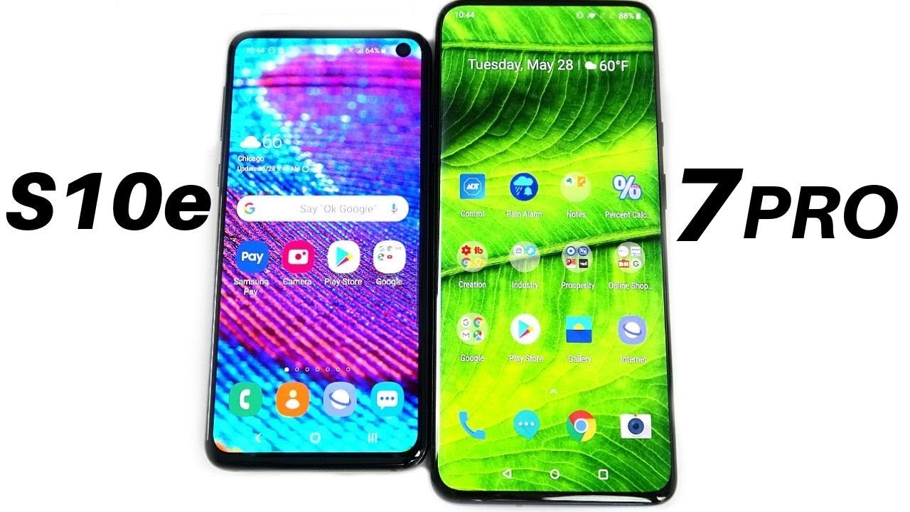 Samsung Galaxy S10e vs OnePlus 7 Pro