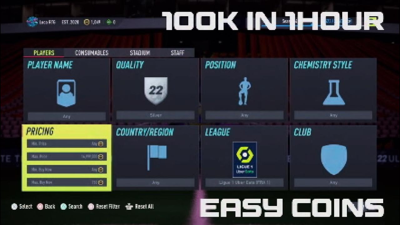 FIFA 22 BEST CHEAP SNIPING FILTER 100K IN 1HOUR!