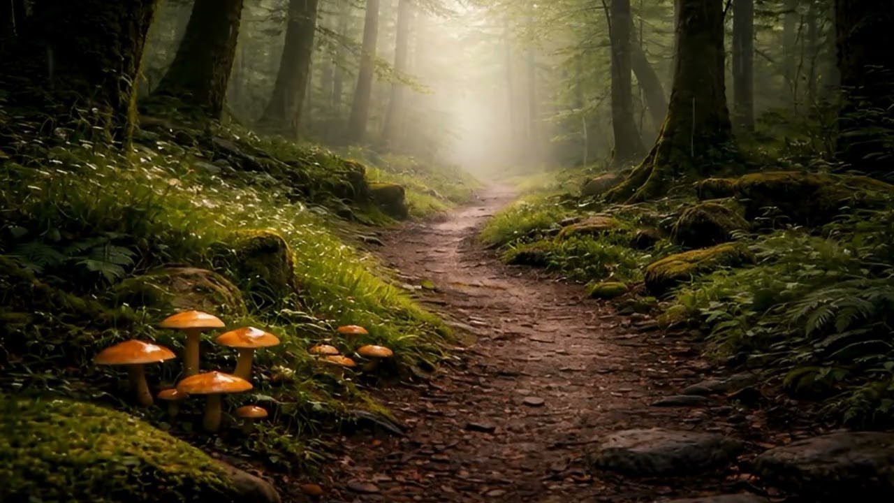 FOREST Tales🌿 Soft DEW DROP RAIN 🌿Melodies & Visuals for Relaxation & Reading