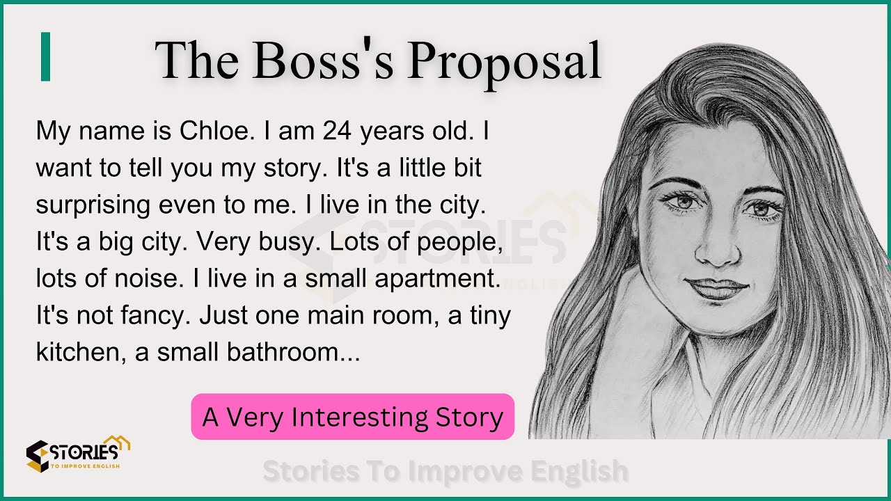My Rich Boss Proposed to Me ✅ Easy English Story for Beginners ✅ (A1–A2 Level)