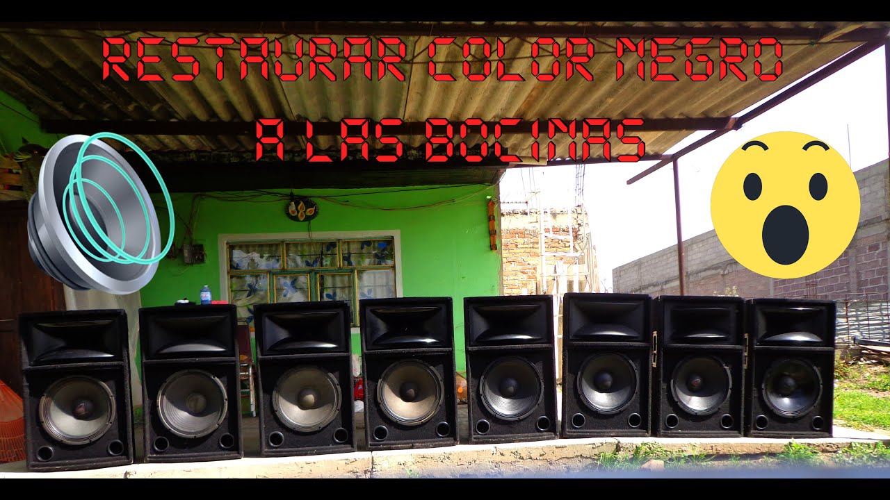 Restaurando el color de nuestros bafles…