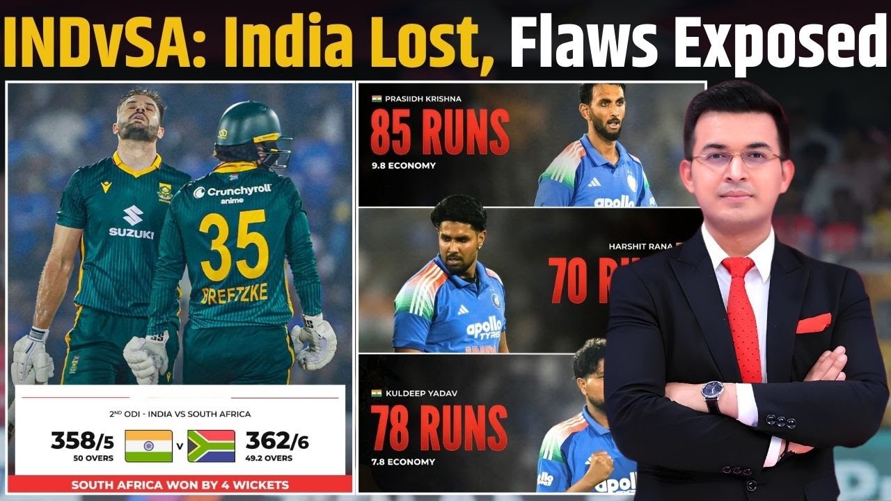 IND vs SA: South Africa chase down 359 to level series 1-1, India Lost, Flaws Exposed !