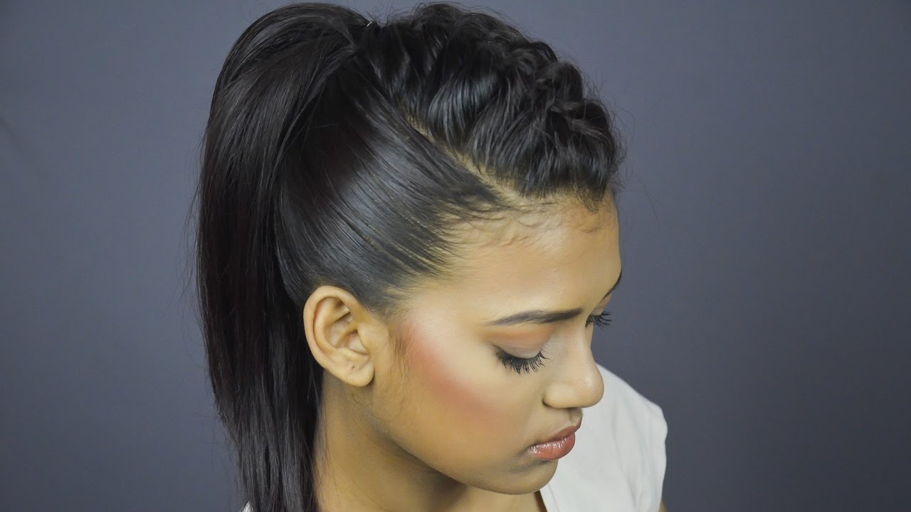 FRENCH BRAIDED PONYTAIL | Hairstyle for Medium to Long Hair | Raisa Naushin