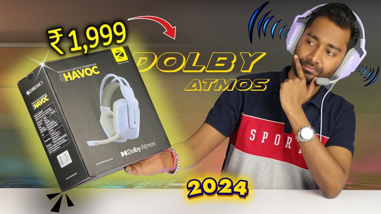 Best Dolby Atmos Gaming Headphones Under 2000 in 2024 ? | Zebronics Havoc Gaming Headphone Review
