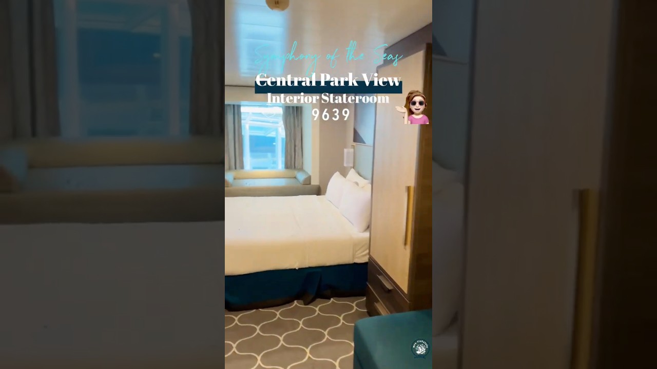 Symphony of the Seas || Central Park View Interior Stateroom Cabin 9639 #royalcaribbean #cabintour