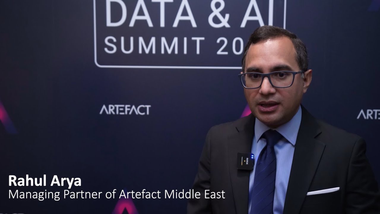 Rahul Arya, Managing Partner at Artefact Middle East, at the Artefact Data & AI Summit 2023, Riyadh