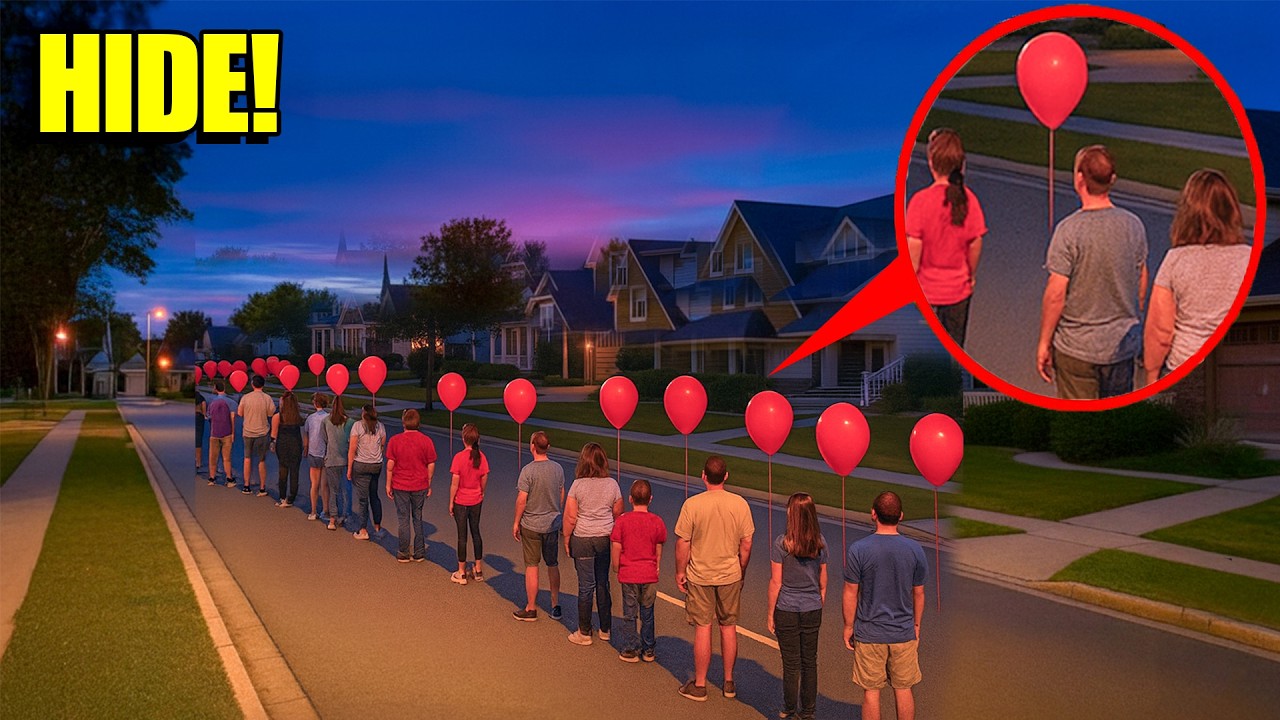 If you see your NEIGHBORS holding RED BALLOONS, hide! (it's not SAFE)