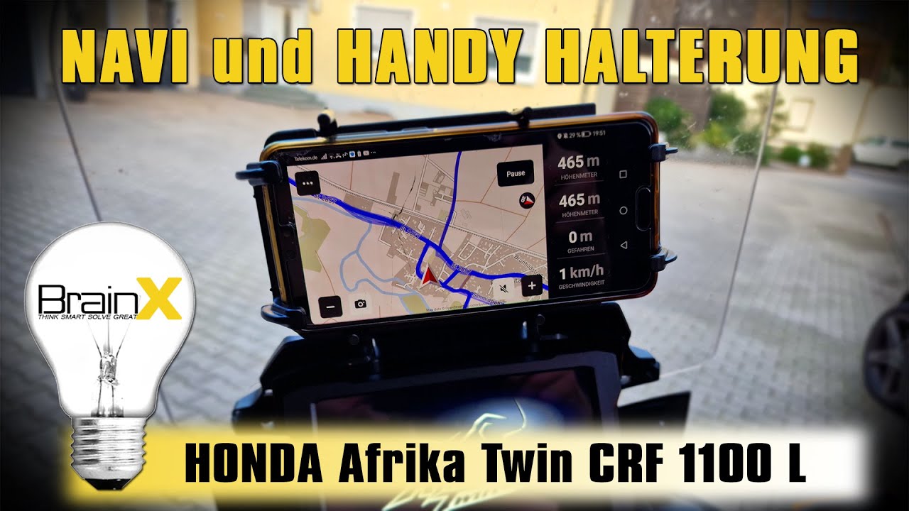 Afrika Twin CRF1100L die beste Handyhalterung Best Phone mount Honda