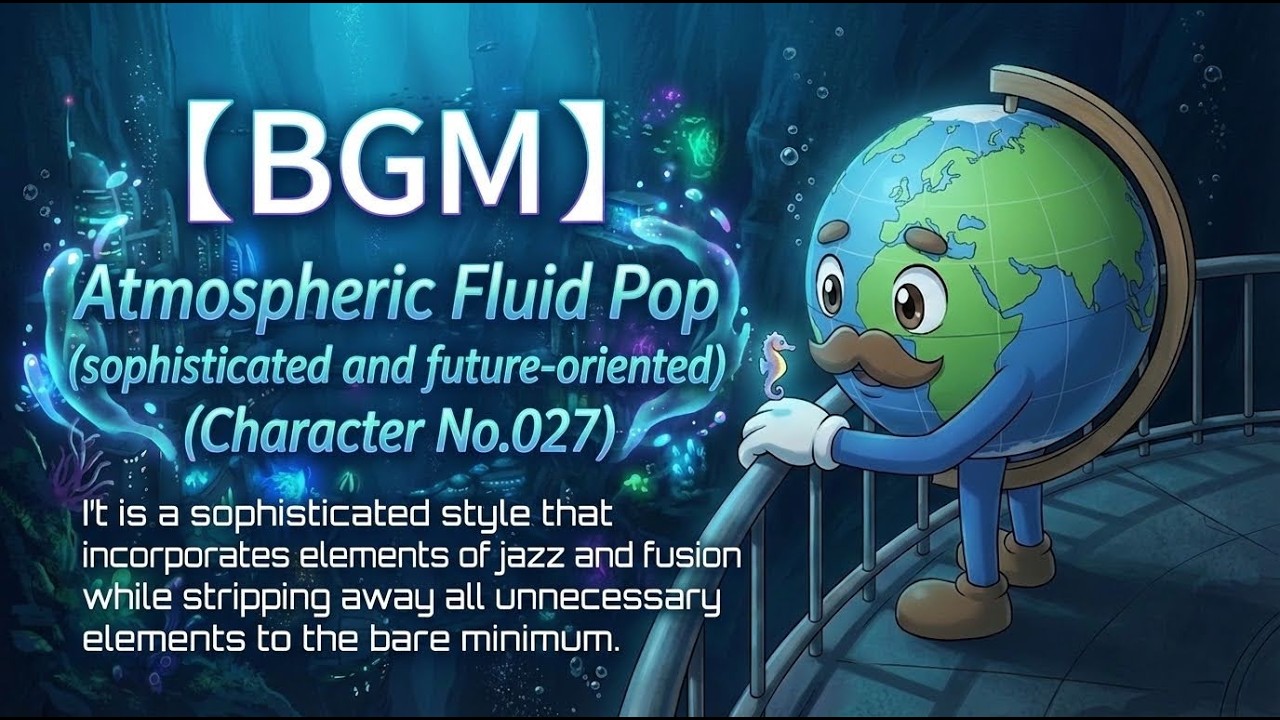 【BGM】Atmospheric Fluid Pop (sophisticated and future-oriented) (Character No.027)