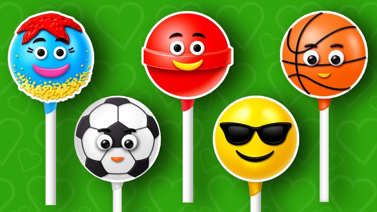 The Finger Family Cake pop Nursery Rhyme  | Lollipop  Finger Family Songs  for children