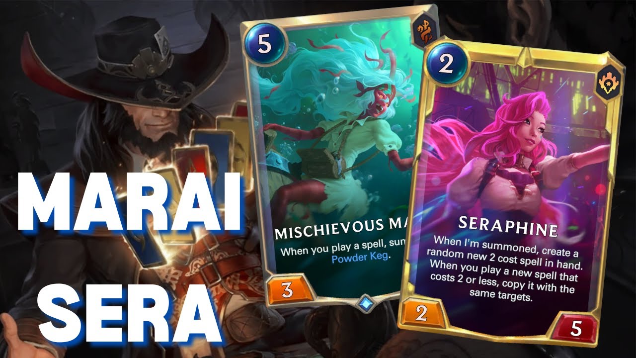 Mischievous Marai Combo Kill! Seraphine Twisted Fate - Masters Deck Gameplay Legends of Runeterra