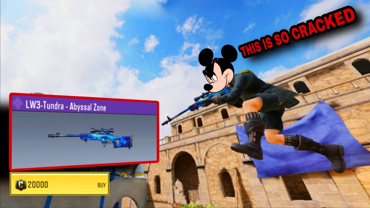 Using The New LW3-TUNDRA EPIC Skin In CODM (Mickey Mouse Voice)