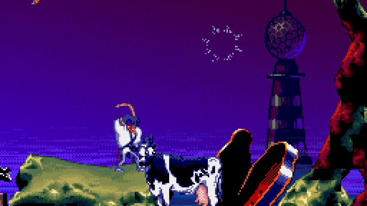 Earthworm Jim 2 (Difficult) [Stage 7] Udderly Abducted
