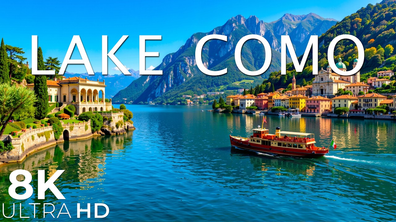 Lake Como 8K | Italy's Breathtaking Lakeside Escape &ndash; Bellagio, Alpine Views & Serene Villas