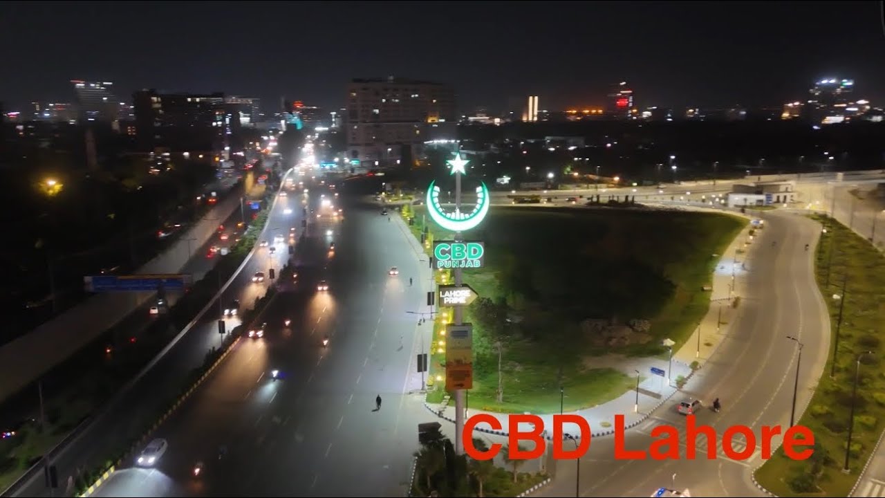 CBD Punjab Lahore Night view